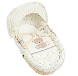 mothercare teddy toy box moses basket