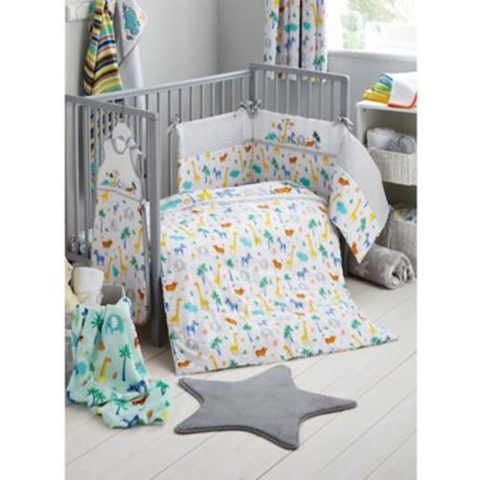 Tropical Safari Print Cot Cotbed Bumper