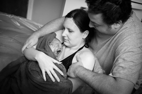 woman having home birth