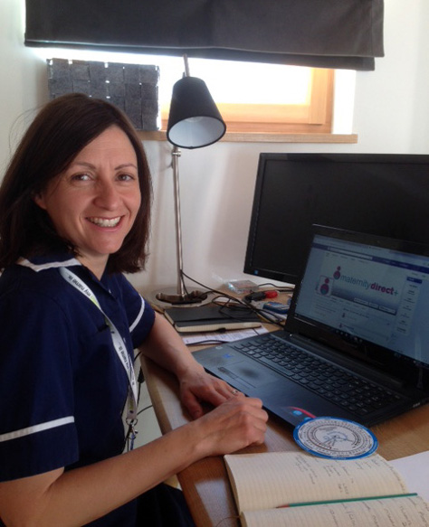 Midwife Rebecca Tranter