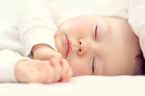 close up baby asleep