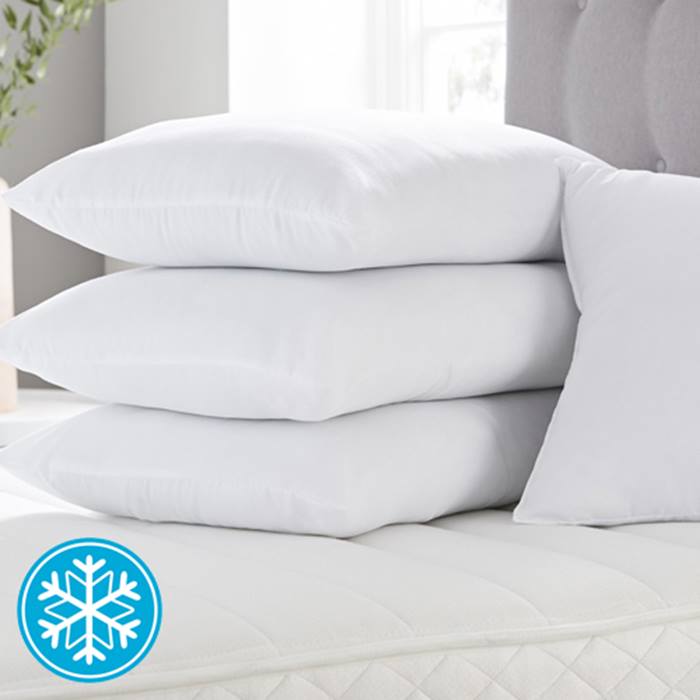 2 or 4Pack of 100 Cotton Cool Touch Pillows