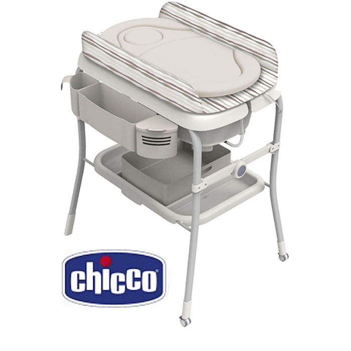Chicco cuddle and bubble baby bath and store change table