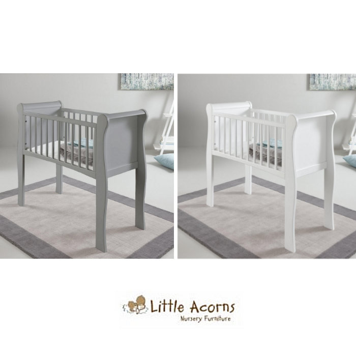 Buy summer's evening sleigh crib in antique black: little acorns sleigh crib foam mattress