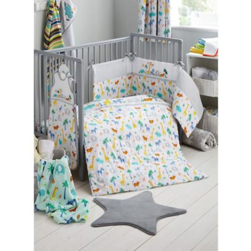 cot bumper set asda