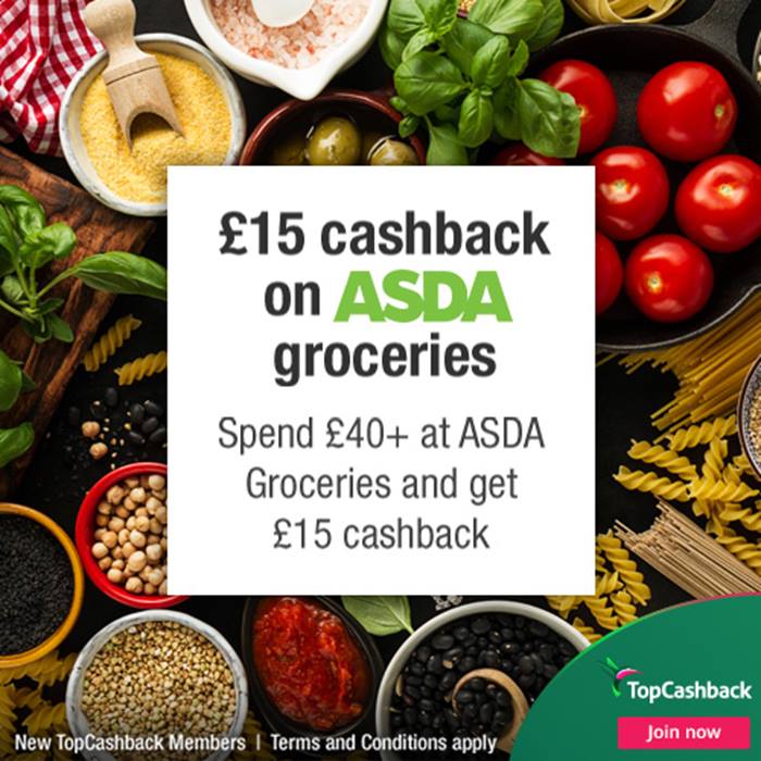 £15 cashback at ASDA