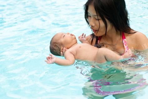 newborn little swimmers
