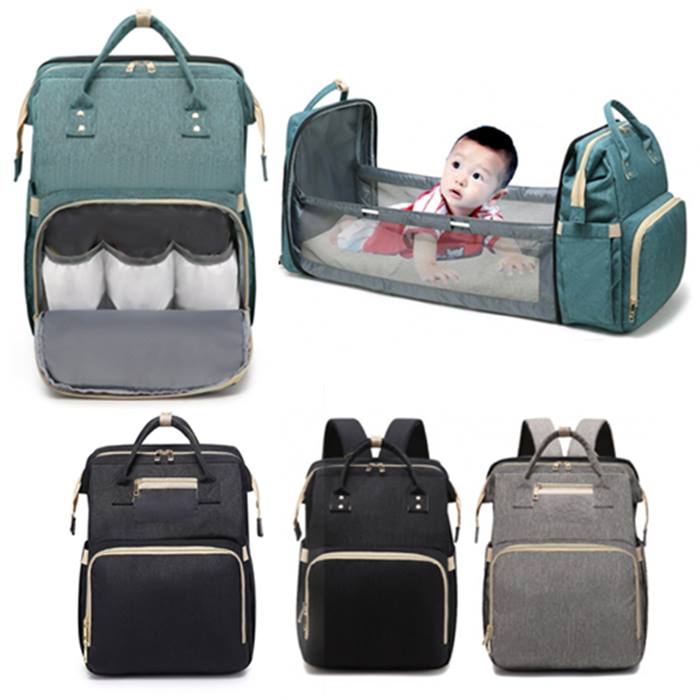 Baby Bag With Foldable Bed Function 4 Colours
