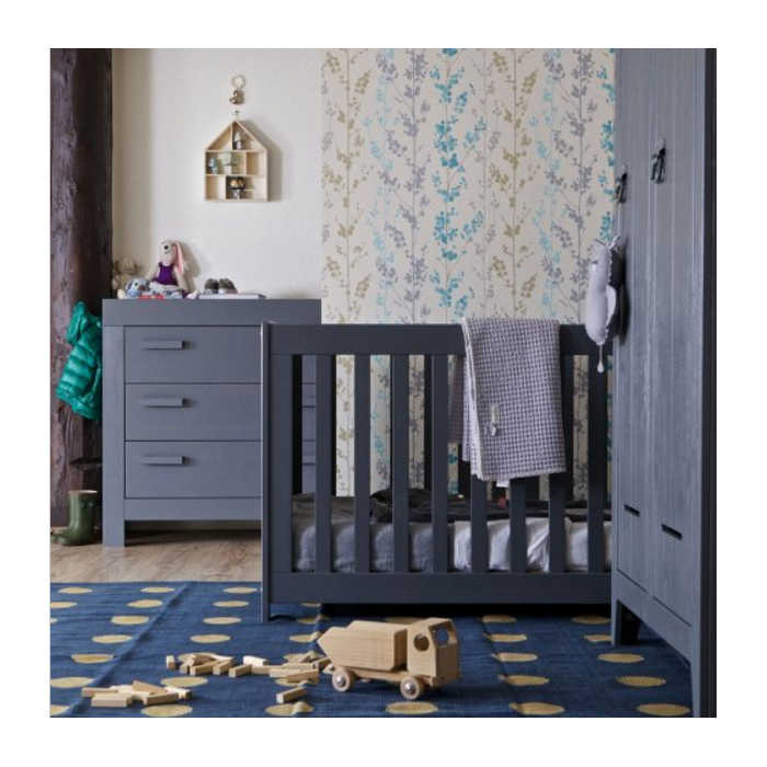 dark grey cot