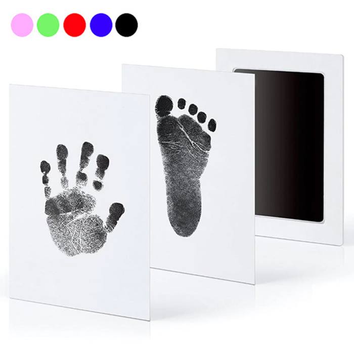 Inkless Baby Footprint & Handprint Keepsake Print - 5 Colours