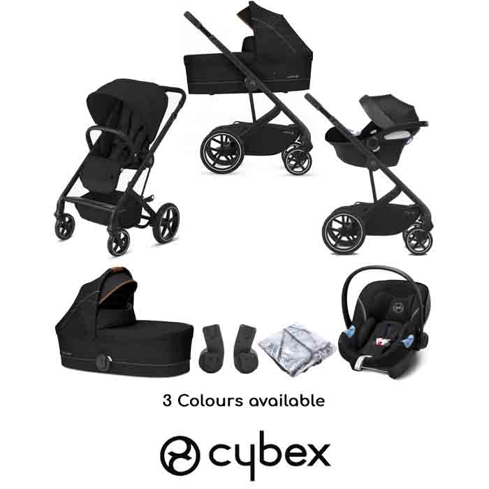 Cybex Balios S Lux Aton M iSize Travel System with Carrycot