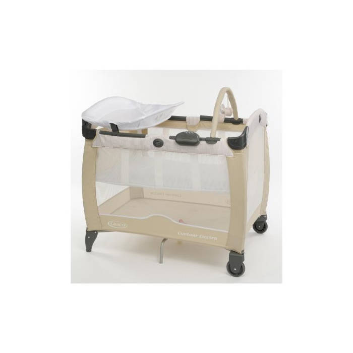 graco contour electra block party travel cot