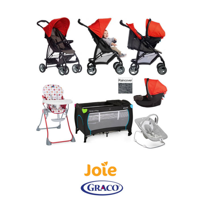 Graco / Joie Literider LX All You Need Travel System Bundle