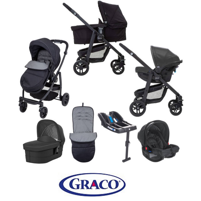 graco evo travel system grey
