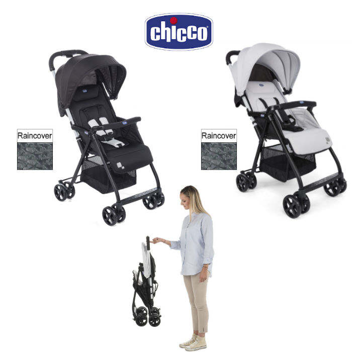 Black Chicco Oh La La Lightweight Stroller
