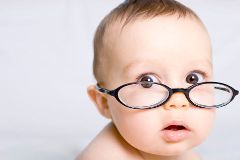 Baby in glasses
