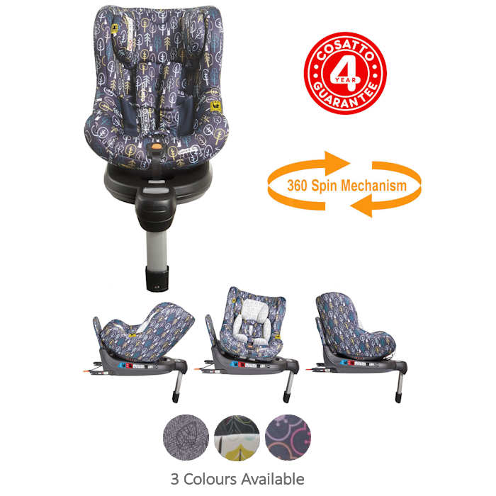 360 spin isofix car seat