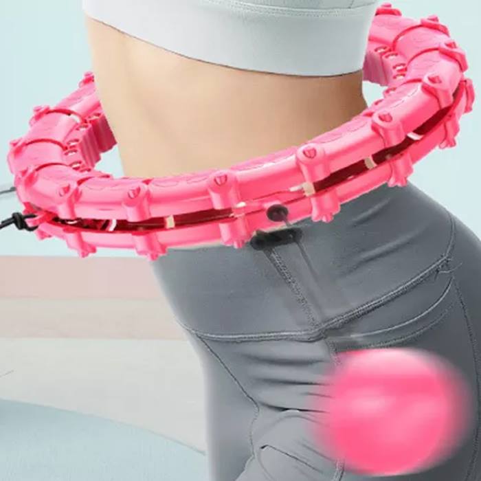 Adjustable Exercise Hoop with Suspended Weight - 4 Sizes