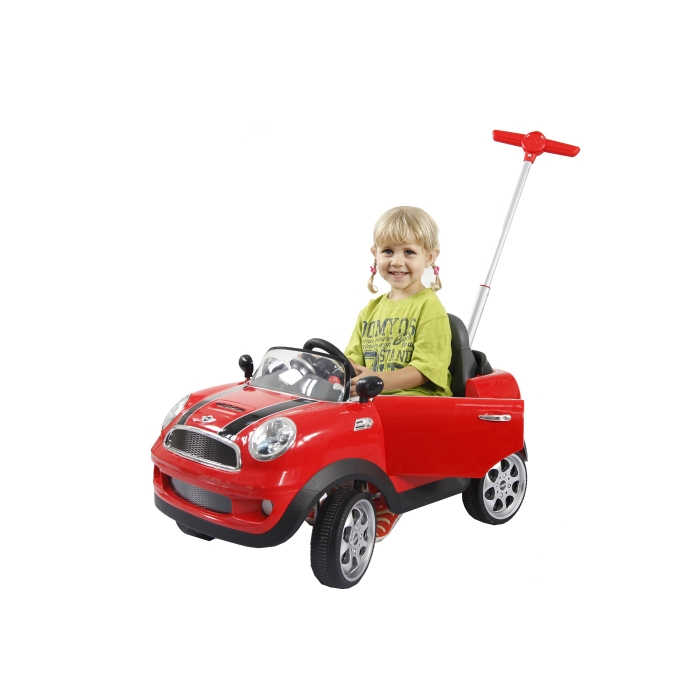 mini cooper push buggy red