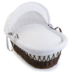 cuggl waffle moses basket with stand