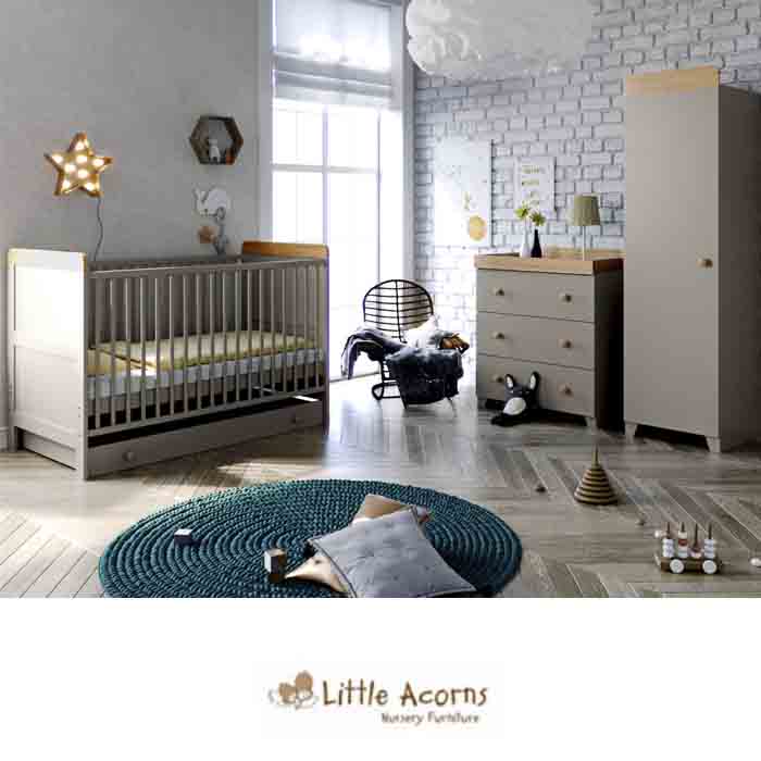 little acorns nursery furniture grey