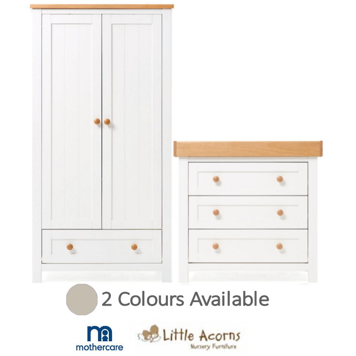Mothercare Little Acorns Lulworth 2pc Nursery Furniture Set