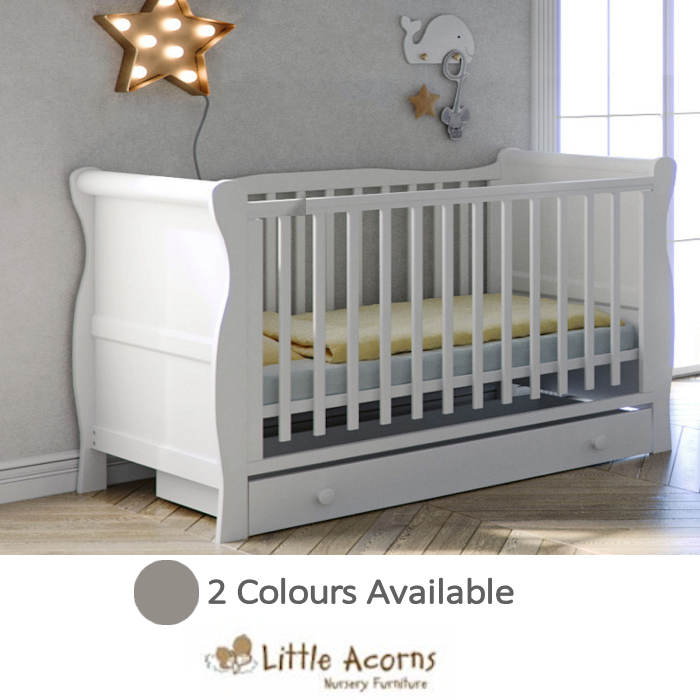 little acorns sleigh 6 piece nursery room set