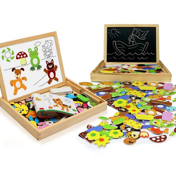 Kids Magnetic Drawing Board Puzzle Box
