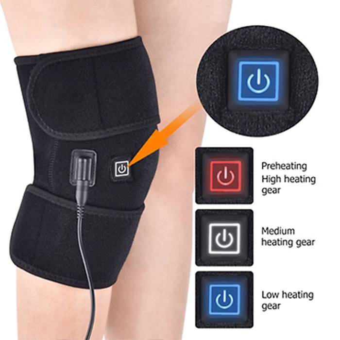 3in1 Heated Physiotherapy Knee Brace + Ice Pack Pocket